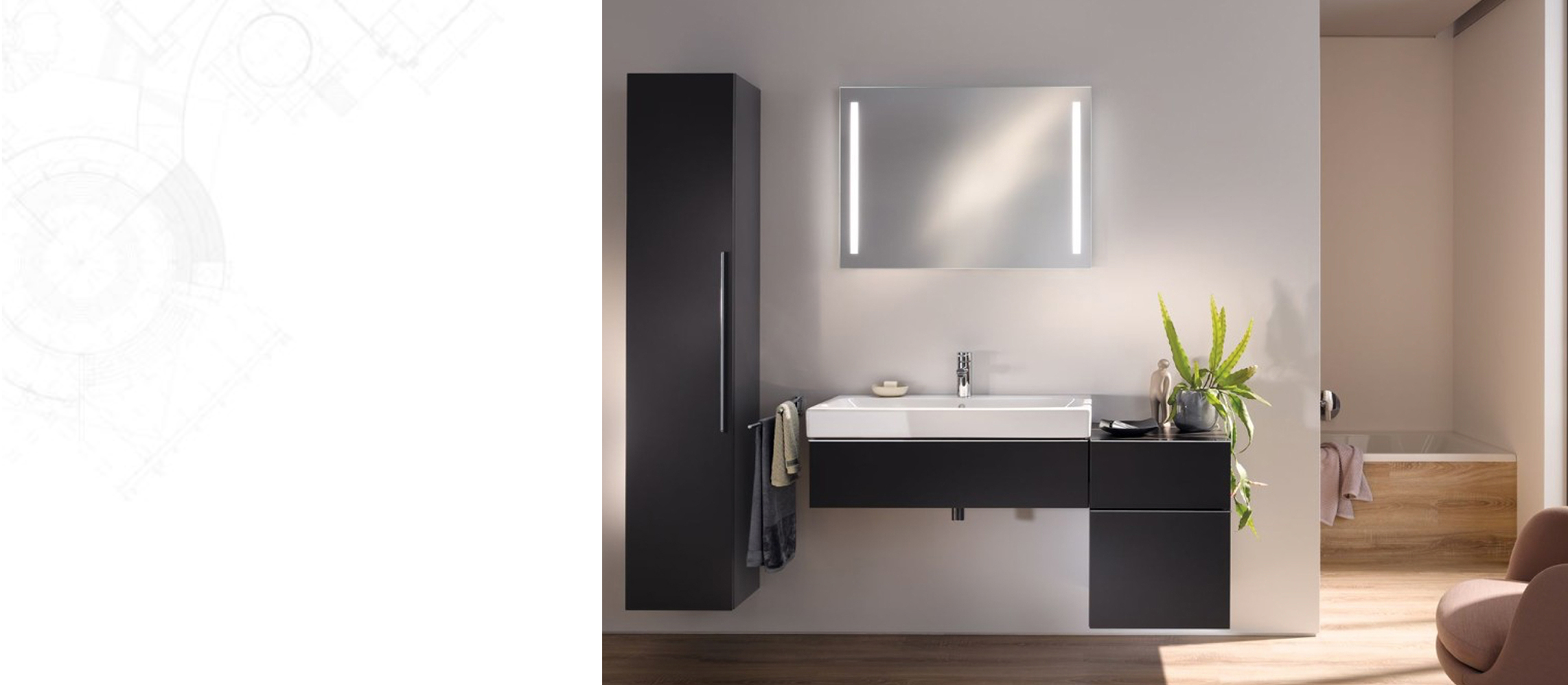 Bad mit Waschbecken von Geberit Slider2